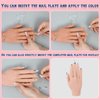 Practice Hand for Acrylic Nails Flexible Bendable Nail Practice Hand with Adjustable Bracket Realistic Silicone Hand Mannequin for Nails for Nails Beginner/Nail Salon (Right Hand,Light Brown)