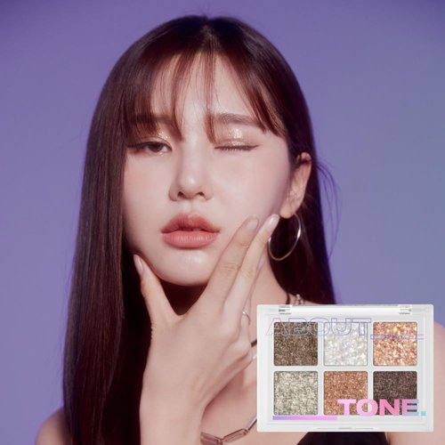 ABOUT TONE OH:MY Glitter Pop 3 Colors – Glitter Eyeshadow Palette, High Pigment, Eye Glitter Balm, Highlighter Makeup, Shimmer Pearl Eye Shadow, Long-Lasting, Korea Eye Makeup (01 OH:STUNNER)