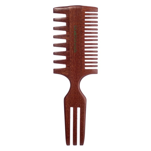 GranNaturals 3 Sided Wooden Hair Comb