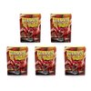 5 Packs Dragon Shield Matte Ruby Standard Size 100 ct Card Sleeves Value Bundle!