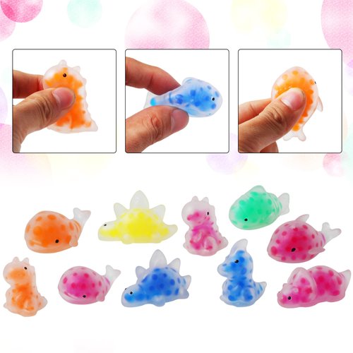 24PCS Mini Squishy Stress Balls Fidget Toys, Dinosour Sea Animals Sensory Squeeze Ball Toys to Relax Party Favors Birthday Gifts Easter Egg Filler