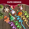 Christmas Party Favors for Kids Bulk, Christmas Straws for Kids Plastic, Christmas Party Favors for Kids Goodie Bags, Christmas School Party Favors for Kids, 24 Christmas Straws & 2 Cleaning Brushes