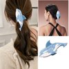 Fish Hair Clip,Novelty Hair Clips,Fish Claw Clip,Whale Hair Clip,Unique Hair Clips,​Fish Hair Clips,Acetate Hair Claw,Fishing Clips,Acetate Hair Clips (Blue)