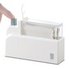 Ryelea Dental Floss Pick Dispenser, Flosser Dispenser for On-The-go, Sealed Storage for More Hygienic Dental Cleaning, with 40 Count Professional Clean Flossers (White)