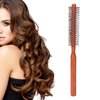MiniNylon Bristle, 75 Inch HB 1, Small Round Brush for Short Hair, 1 Inch Mini Quiff Roller, Volumizing Roll Hair Brush, Round Hair Brush Roller