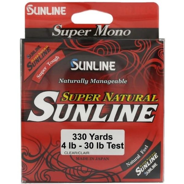Sunline Super Natural Monofilament Fishing Line (Natural Clear, 4-Pounds/330-Yards)