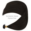 WENNALIFE U Tip Hair Extensions Human Hair, 50g 50s 14 Inch Dark Brown Remy Hair Extensions K Tip Hair Extension Real Human Hair Invisible Straight Keratin Hair Extensions