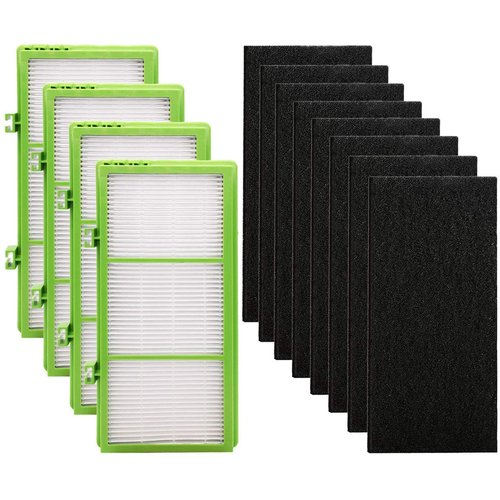 Colorfullife 4 True HEPA + 8 Pre Filter Compatible With Holmes AER1 Allergen Remover Filter, Replacement Parts # HAPF300AH-U4R, HAP242-NUC
