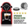 CAPMESSO Reusable Coffee Capsules Refillable Originalline Pod Stainless Steel Compatible with Nespresso OriginalLine Machines (Upgraded Creamy Version- 3 pod set)