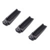 Aeyistry 3 Pcs Portable Travel Hair Comb Brush Foldable Massage Hair Comb Anti-static Hairdressing Tools Set(Black)