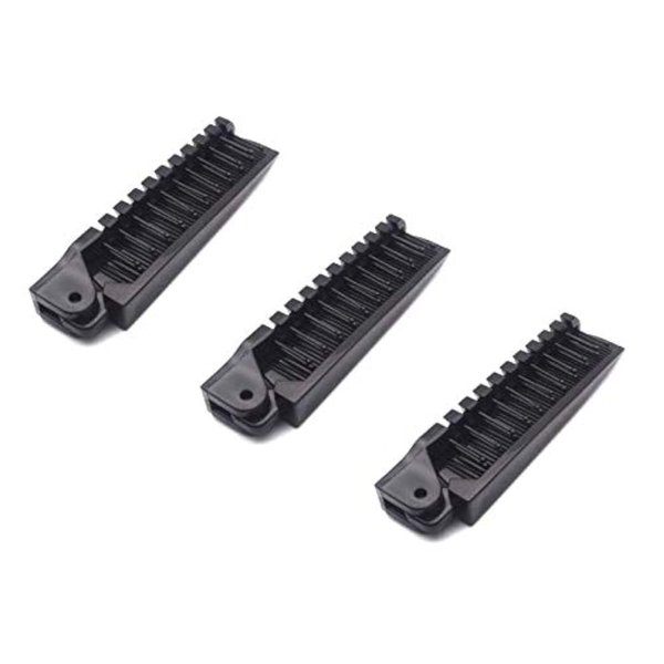 Aeyistry 3 Pcs Portable Travel Hair Comb Brush Foldable Massage Hair Comb Anti-static Hairdressing Tools Set(Black)