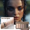 SUSIKEKI 6 Colors Mini Naked Eyeshadow Makeup Palette Neutral Nude Smoky Eye Shadow Taupe & Brown Matte Make Up Pallet with Mirror Highly Pigmented Long Lasting Waterproof Travel Size Gift Kit 01