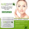 Natural Aloe Vera Body Lotion - Face & Body Moisturizing Cream with Organic Aloe Vera Gel, Vitamin E Oil, Vitamin C, Retinol Cream, Shea Butter – Anti Aging Face Moisturizer for Women, Dry Skin (4 oz)