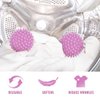 6 Pcs Dryer Balls, 2.5 in Reusable Laundry Soften and Fluff Laundry Washing Balls (Light Purple)