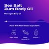 Zum Massage and Body Oil - Sea Salt - 4 fl oz