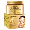 Grospe 24K Gold Peel-Off Mask, Anti-Aging Gold Face Mask for Removes Blackheads, Reduces Fine Lines And Cleans Pores, Tightening Moisturizing Toning and Nourishing The Skin