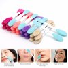 25 Pcs Silicone Face Mask Applicator, 2 in 1 Double-Sided Facial Scrubber Brush Tool, Double-Head Manual Cleansing Brush for Deep Gentle Exfoliating