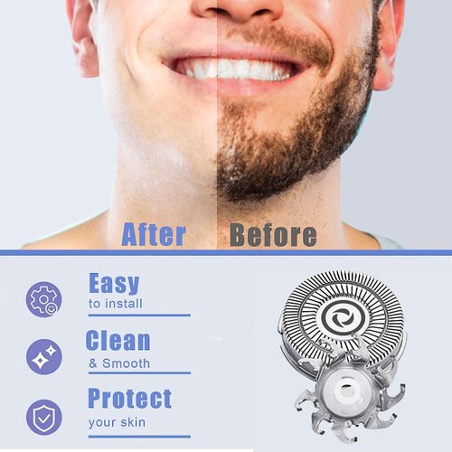 Shaver Replacement Blades compatible with Skull Shaver Pitbull Gold PRO Shaver Replacement Blade,Shaver Replacement Heads for Pitbull Platinum Pro Shaver (3Set(12blades))