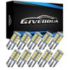 GIVEDOUA 1156 LED RV Bulb, 1003 BA15S 1141 7506 LED Replacement Light Bulbs for 12V RV Car Camper Trailer Interior Indoor Lights Backup light etc, Super Bright 5050 18-SMD 6000K White,（10pcs）