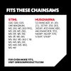 Oregon D72 AdvanceCut Chainsaw Chain for 20-Inch Bar, 72 Drive Links, Low-kickback, Fits Husqvarna, Stihl, Dolmar, Jonsered and more, Gray