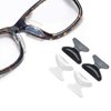SMARTTOP2.5mm Eyeglass Nose Pads -10 Pairs Soft Silicone Non-Slip Adhesive Butterfly Nose Pads for Reading Glasses Sunglasses Spectacles （6 Pairs Black +6 Pairs Clear）