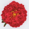 Peony Flower Hair Clip Hanfu Hairpin Bridesmaid Pin up Flower Brooch Party Wedding Decor (one size, red)
