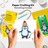 MY CREATIVE CAMP Beginner Penguin Quilling Kit -DIY Paper Quilling Kit for Kids & Adults,Paper Craft Kit,Crafts for Adults,Party Favor,Christmas Stocking Stuffer,1 Project with Instructions & Supplies