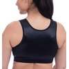 ENELL Women's Full Coverage High Impact Sports Bra (100) (US, Numeric, 5, Regular, Regular, Black)