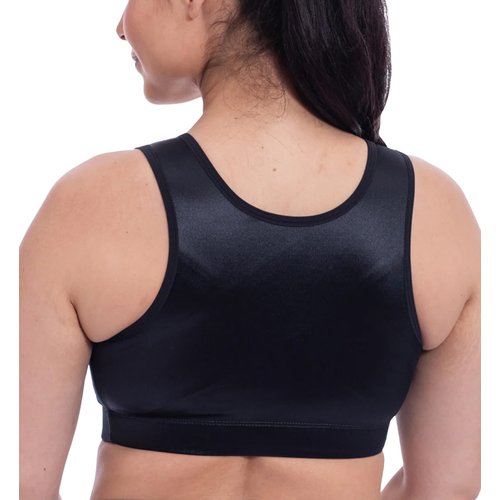 ENELL Women's Full Coverage High Impact Sports Bra (100) (US, Numeric, 5, Regular, Regular, Black)