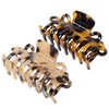 NC 3Pcs Hair Claw Clips Women's Medium Claw Tortoise Shell Hair Clip Acrylic Hair Claws Clamps Barrettes Clips for Women Girls Fashion Hair Accessories (Color A)