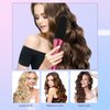 Curling Iron Brush, Hair Curler Hot Brush Professional Anti-Scald Instant Heat Up Curling Wands Suitable Heated Styler Brush for Long/Short Hair (US Plug（110-240V）)
