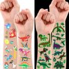 500 Pieces Dinosaur Temporary Tattoos Glow in The Dark for Kids - 40 Sheets Dinosaur Waterproof Tattoos Sticker for Boys Girls Party Supplies & Favors