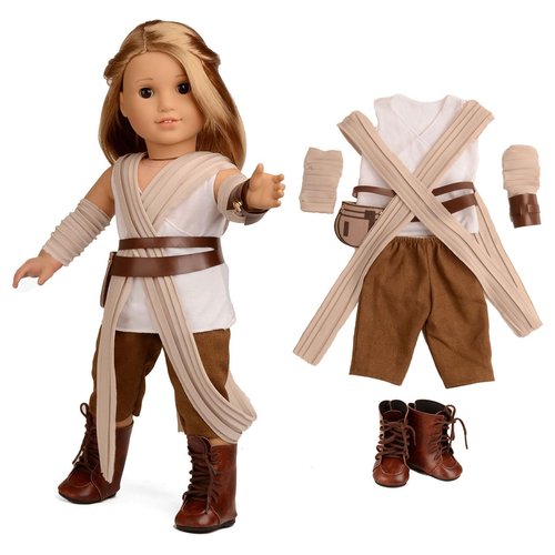 Sweet Dolly 18 Inches Doll Clothes Rey Inspired Doll Costume Fit 18 Inch American Dolls