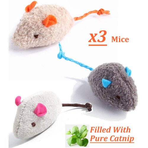 12 Pack Catnip Toys for Cats, Silvervine Sticks, Catnip Balls, Cat Nip Mice, Kicker Toys, Silver Vine Organic Chew Toys, Kitten Teething Toy,Interactive Enrichment Plush Mouse Feather for Indoor Cats