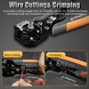 3-In-1 Multi Self Adjusting Wire Stripper/Cutter/Crimper - 8-Inch Universal Wire Stripper for Wire Stripping, Cable Cutting, Crimping Tools from 10 AWG to 24 AWG