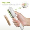 MoeSoce Self-Cleaning Slicker Brush for Dogs & Cats, Suitable for Shedding Pet Hair, Removes Loose Hair and Tangles, Green