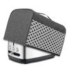 Yarwo 2 Slice Toaster Cover with Pockets and Top Handle, Nylon Toaster Cover Fits for Most Standard 2 slice Toasters, Gray with Grid