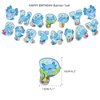 Blue Axolotl Birthday Party Supplies for Kids Boys, Cute Axolotl Theme Birthday Party Decorations with Axolotl Happy Birthday Banner, Cake Topper, Cupcake Toppers, Balloons