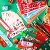 BenLouis Christmas School Stationery Set Party Favors Xmas Classroom Gift Prizes Bulk for Students Kids Holiday Stockings Pinata Filler Christmas School Goodie Bag Stuffers Decor（12set Christmas）