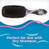 Wet Brush Shine Enhancer Paddle Brush, Marble Onyx - Hair Detangler Brush with Ultra Soft Bristles, Infused With Natural Argan Oil, Shiny Detangle & Smooth Hair, Wet or Dry, For All Hair Types