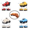 Elementoy 4-Pack Alloy Press and Go Toy Cars, Die-cast Collectible Model Race Cars, Birthday Christmas Holiday Party Gift for Kids 3+, Adults, and Collectors, Multi-Color (Cars #1 to #4)