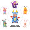ENOCHT Baby Dolls, Mini Doll, Tiny Born Baby Dolls, 6 Pieces Baby Miniature Sleeping Dolls, Washable PVC Material, Realistic Movable Baby Doll, Doll Toys for Toddlers