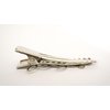 Generic Small silver tone metal leaves alligator hair clip for fine thin hair (Clip quantity: 1 clip)