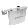 Camillus 4pc camp kit multi tool spoon, multi tool fork, 5 oz flask, folding cup stainless steel flask