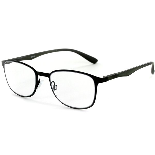 Aloha Eyewear Destiny Metallic Classic Reading Glasses in Four Fashion Colors for Women (Black +2.00)