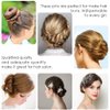 Hair Pins for Buns, IKOCO 2.4 inch U Shaped Hair Pins Brown Hair Bun Pins for Women Girls with Storage Box
