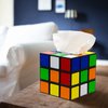 getDigital Plastic Magic Cube Tissue Box Cover, Holder for Square Tissue Boxes with Magnetic Lock, Multi Color