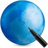 Hopper Ball with Handle for Kids - 20-inch (50cm) Bouncy Balls for Kids, Blue Jumping Ball for Kids Kangaroo Hippity Hop Balls, Sit and Spin Bouncing Ball with Handle and Hand Pump