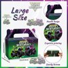 12Pcs Green Purple Monster Truck Treat Boxes Monster Truck Birthday Party Decorations Racing Truck Theme Party Favor Gift Boxes Monster Truck Goodie Boxes for Kids Birthday Party Supplies 6 x 3 x 3.6