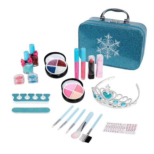Kids Washable Makeup Girls Toys, 21 Pcs Makeup Toy Set, Real Kids Cosmetics Makeup Kit for Little Girl Toys Make Up Play Pretend Game Christmas Birthday Gift
